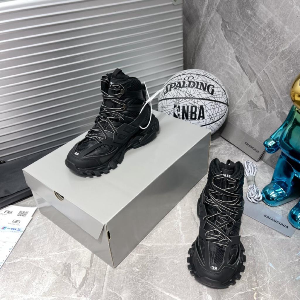 Balenciaga Track Hike Black Black White - vstockx