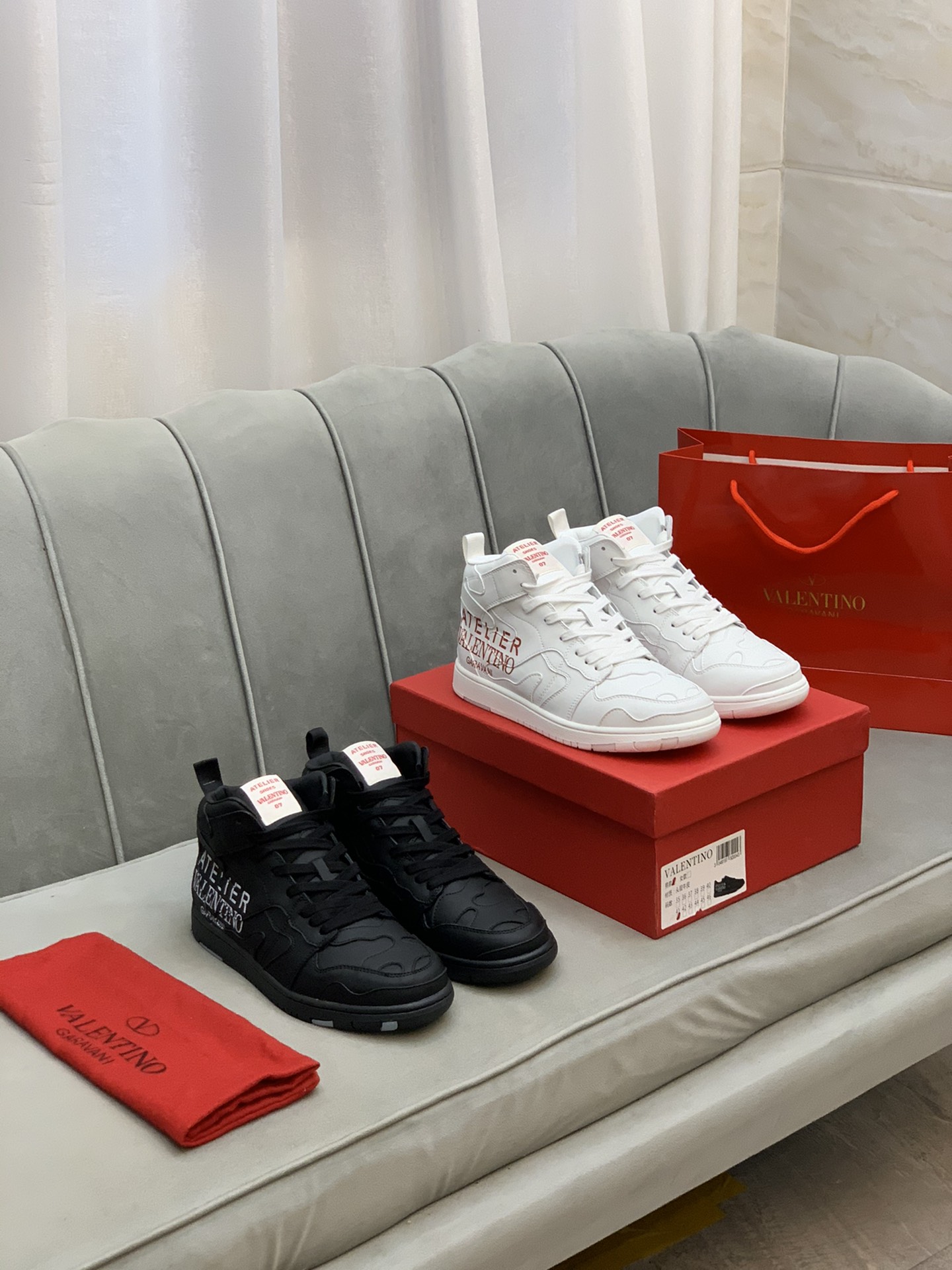 Valentino Garavani Atelier Shoes 07 Camouflage Edition Sneaker in Calfskin 1 - vstockx