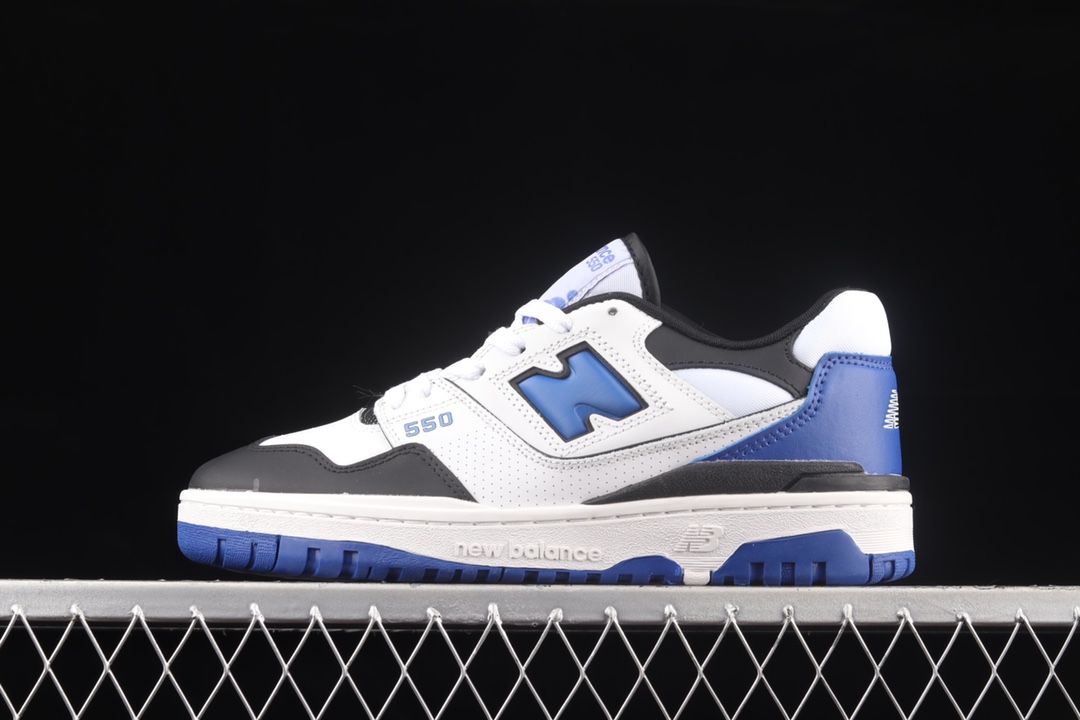 New Balance 550 White Royal Black - vstockx