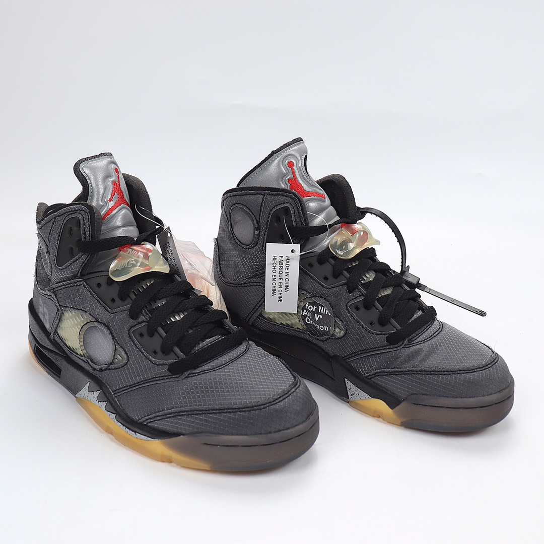 Jordan 5 Retro Off-White Black - vstockx