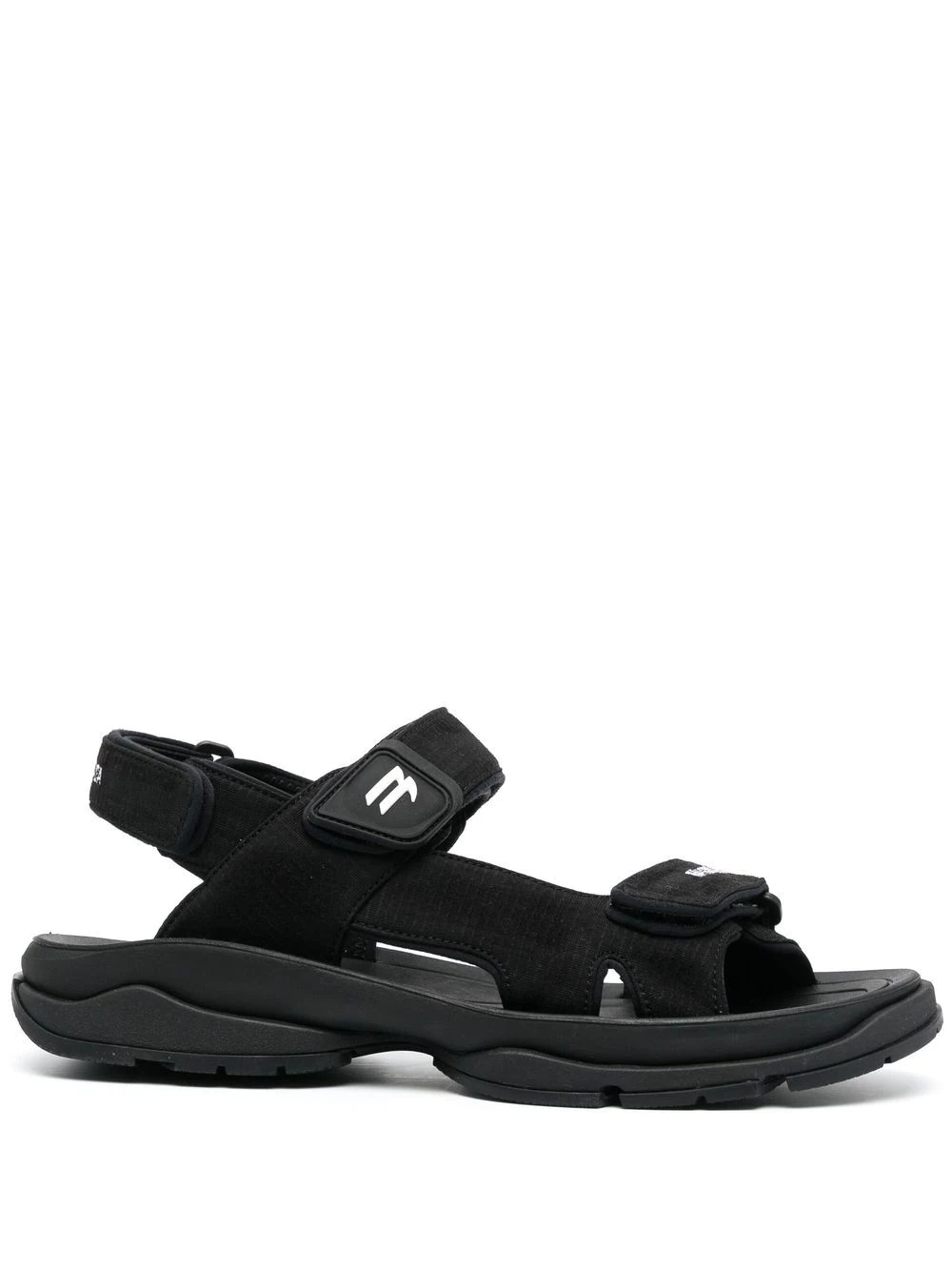Balenciaga Tourist logo Velcro sandals - vstockx