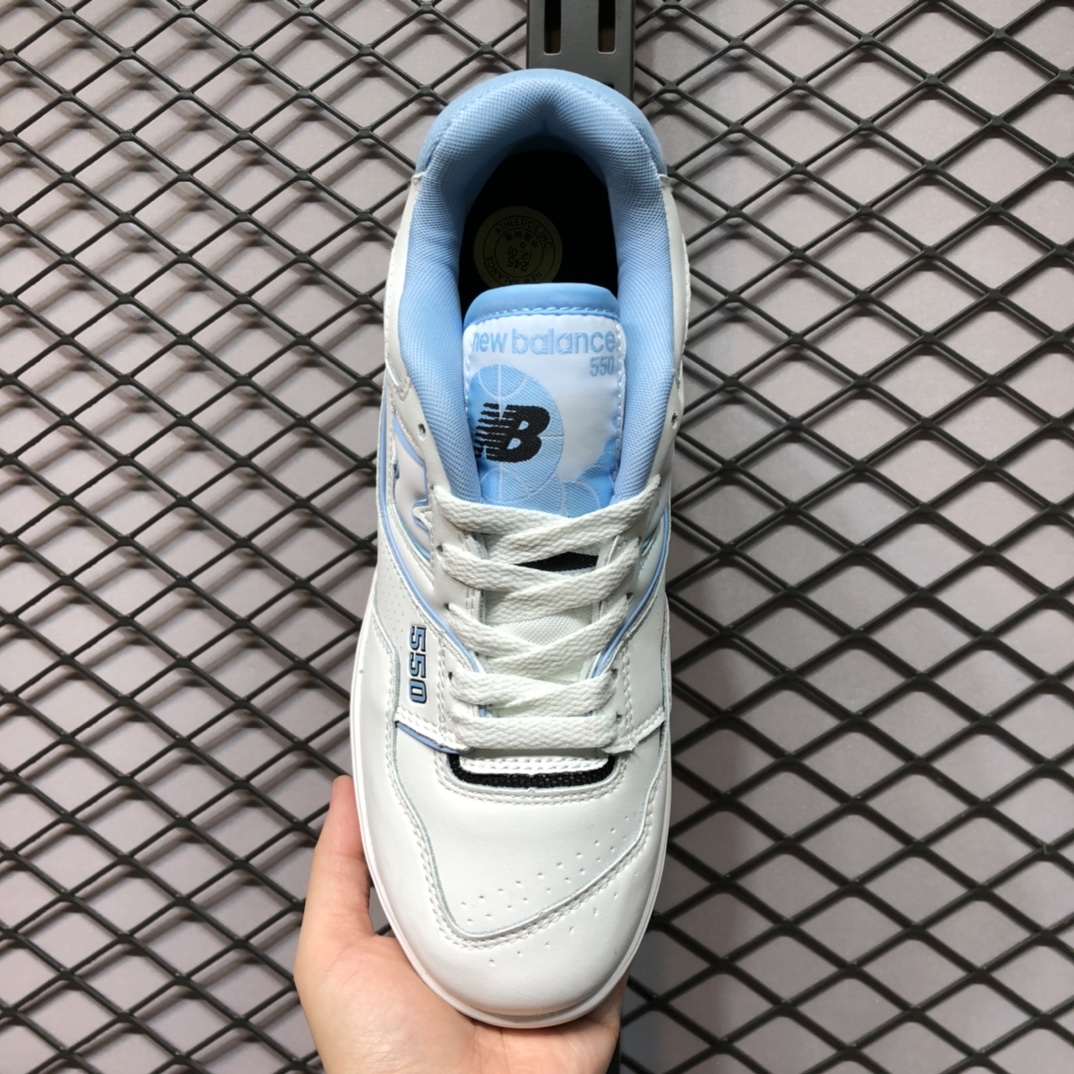 New Balance 550 UNC White University Blue - vstockx