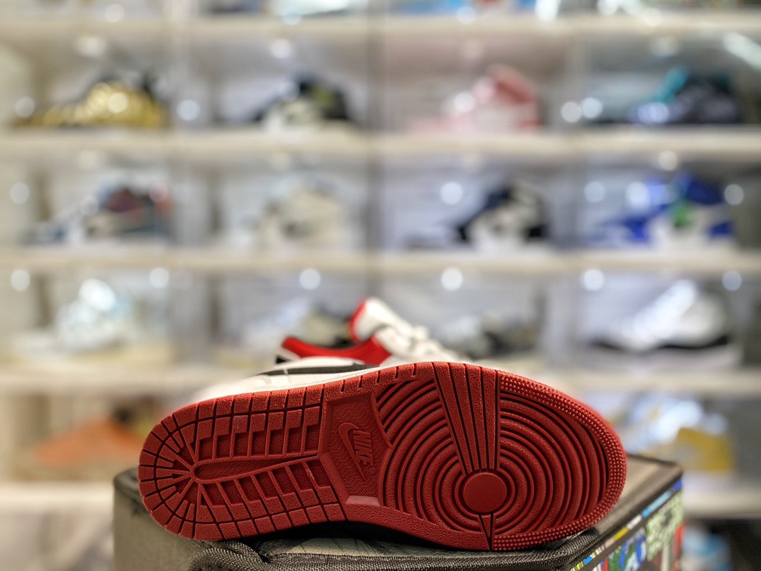 Jordan 1 Low White University Red Black - vstockx