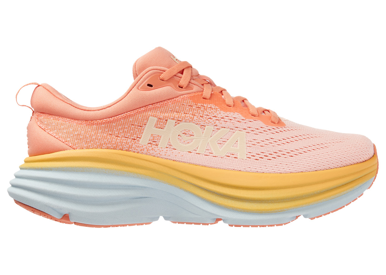 Hoka One One Bondi 8 Shell Coral Peach Parfait (Women's) - vstockx