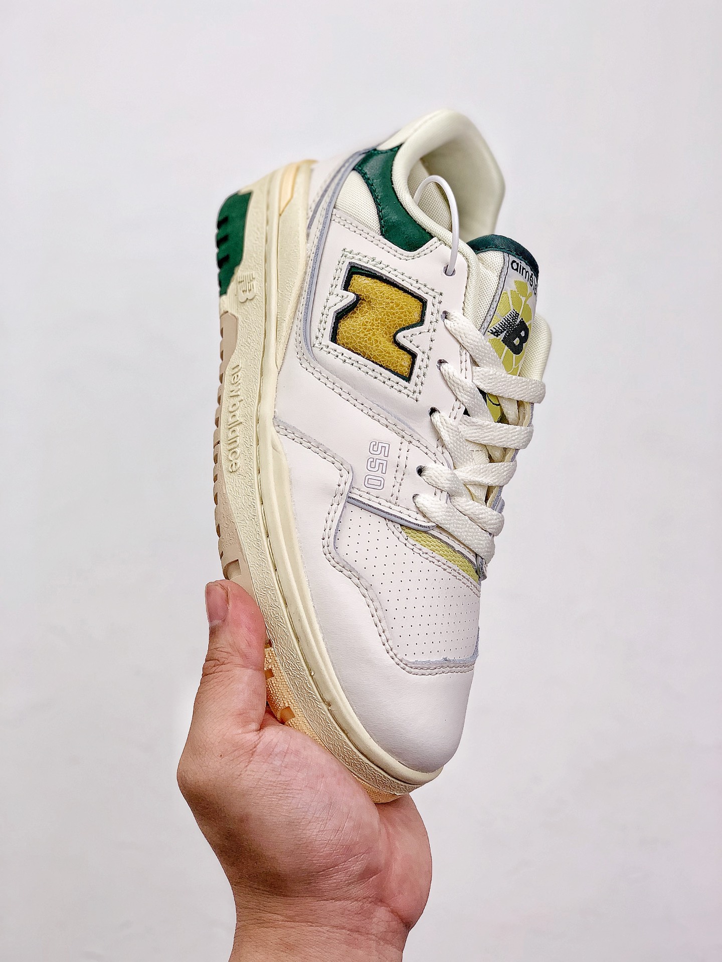 New Balance 550 Aime Leon Dore Natural Green - vstockx