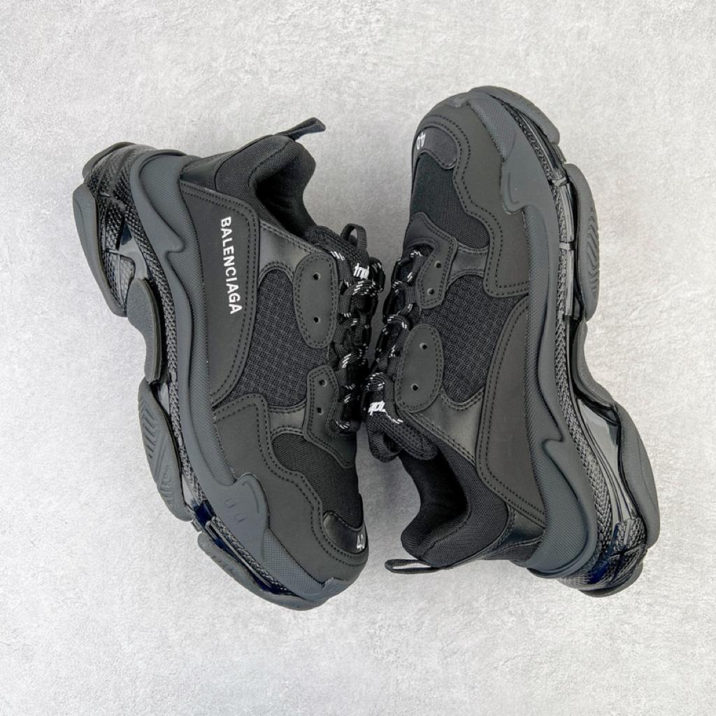 Balenciaga Triple S Clear Sole Black - vstockx
