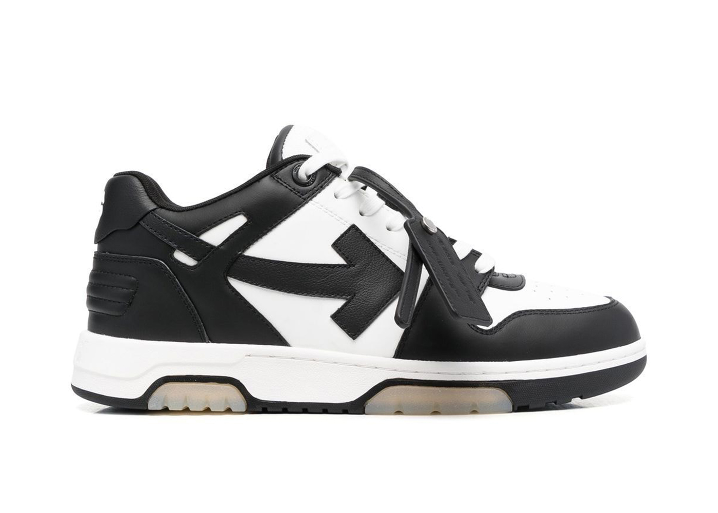 OFF-WHITE Out Of Office OOO Low Tops White Black White - vstockx