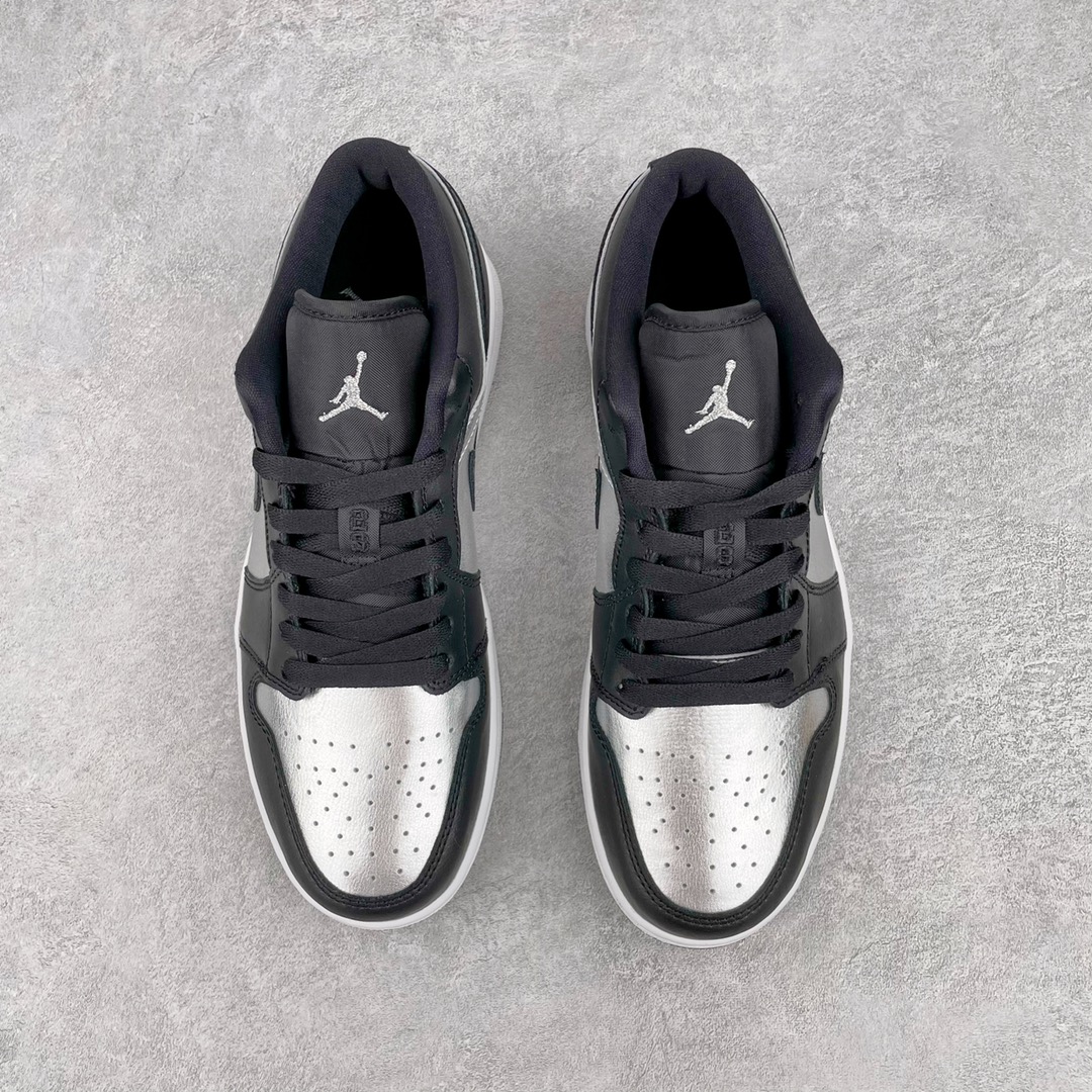 Jordan 1 Low SE Black Metallic Silver - vstockx