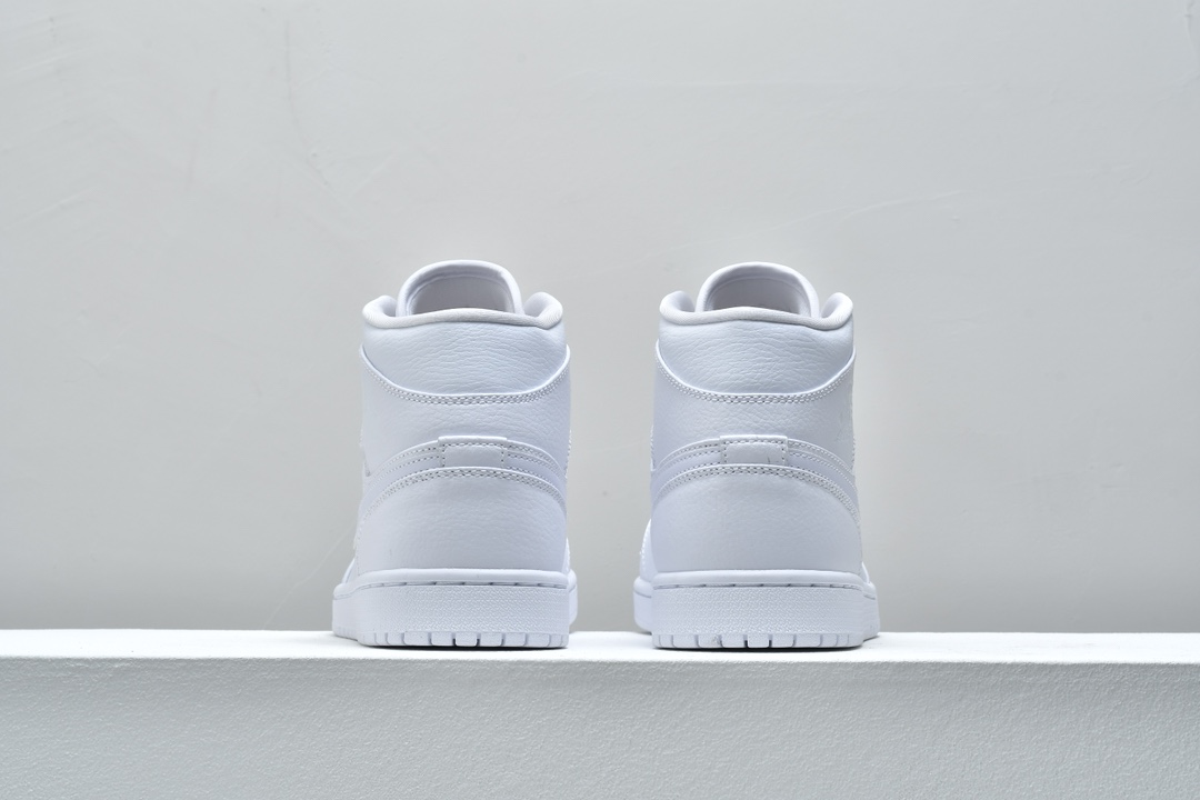 Jordan 1 Mid Triple White - vstockx
