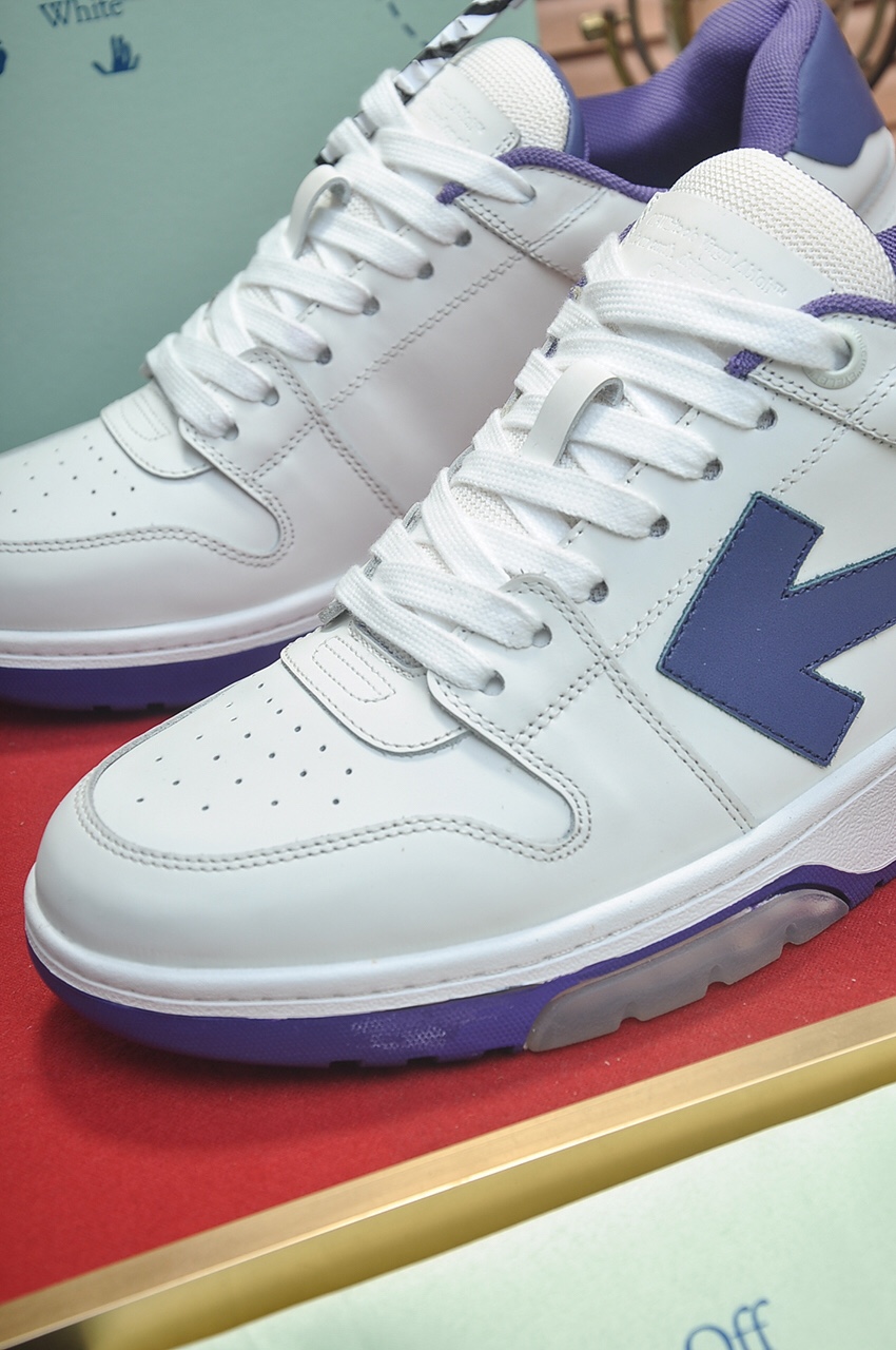 Off-White Out of Office White Purple - vstockx