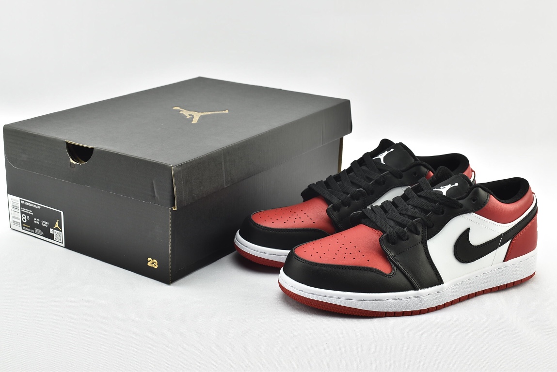 Jordan 1 Low Bred Toe - vstockx