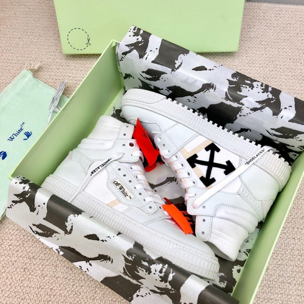 OFF-WHITE Off Court 3.0 Leather White White Orange - vstockx