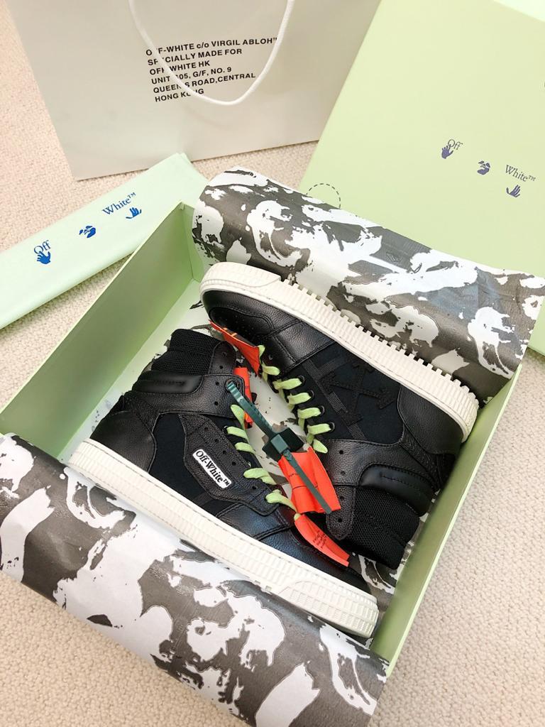 OFF-WHITE Off Court 3.0 Black Neon Green Orange - vstockx