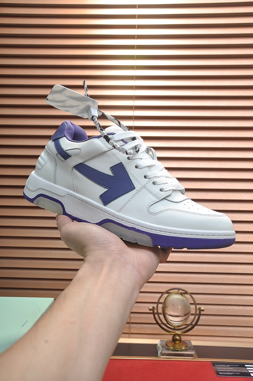 Off-White Out of Office White Purple - vstockx