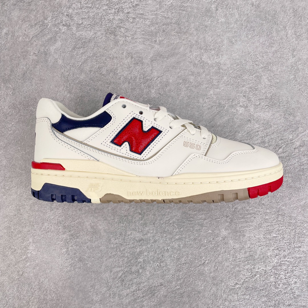 New Balance 550 Aime Leon Dore White Navy Red - vstockx