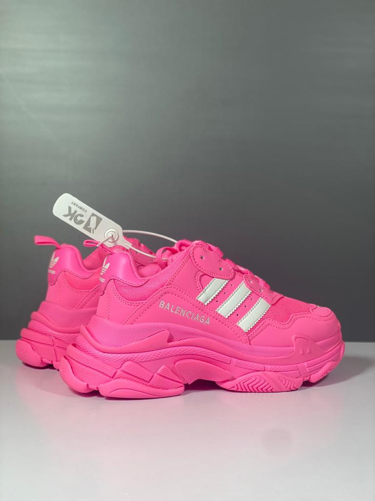 Balenciaga x adidas Triple S Neon Pink (W) - vstockx