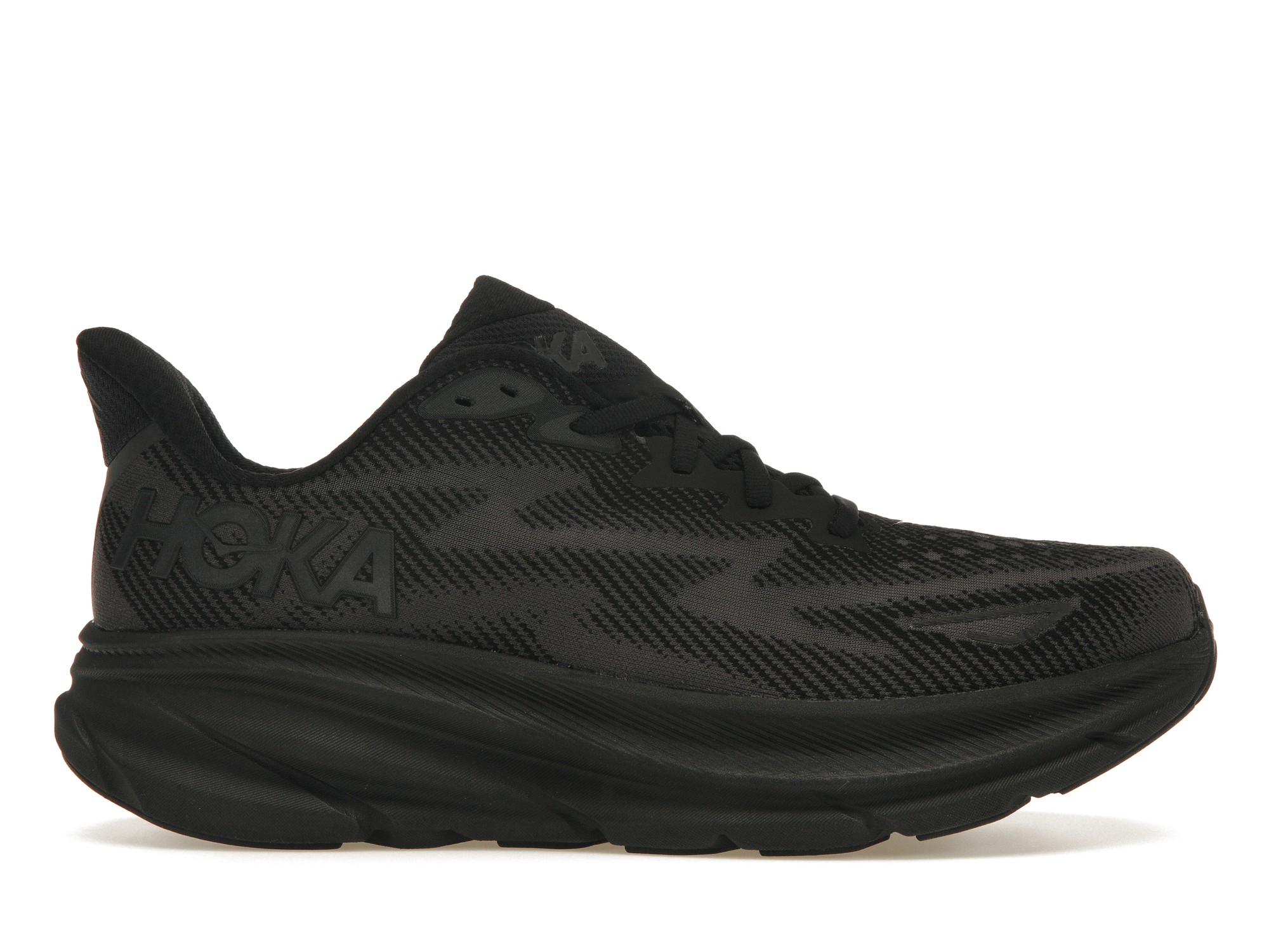 Hoka One One Clifton 9 Triple Black - vstockx