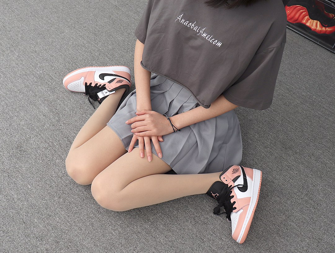 Jordan 1 Mid Pink Quartz - vstockx