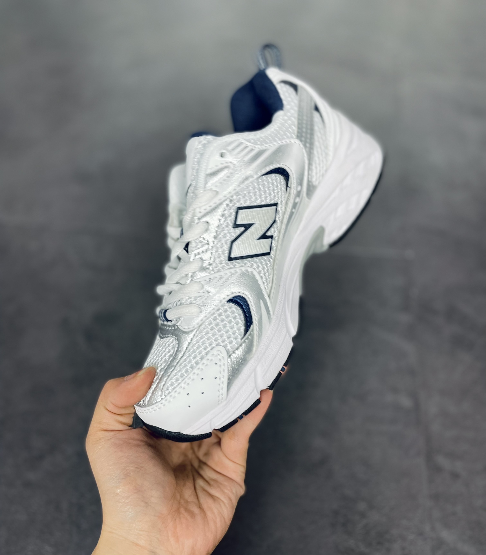 New Balance 530 White Silver Navy - vstockx