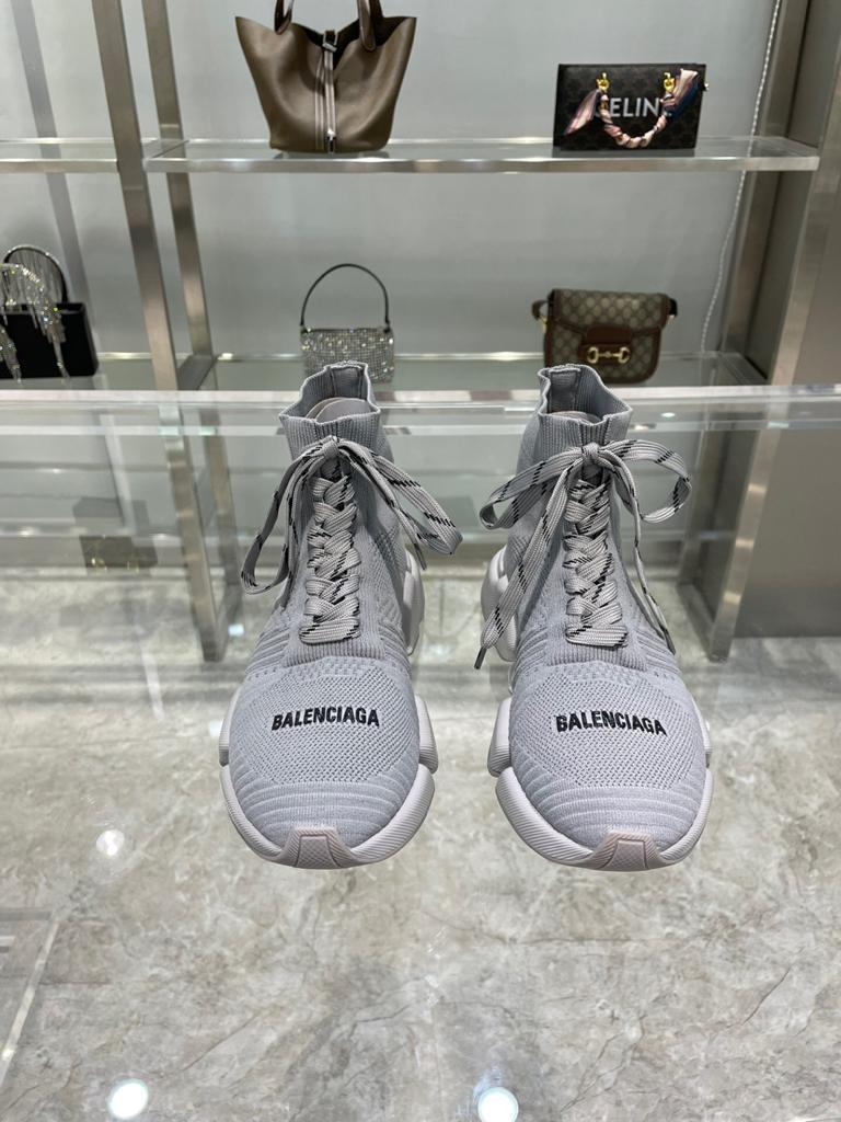 Balenciaga Speed 2.0 Lace Up Grey - vstockx