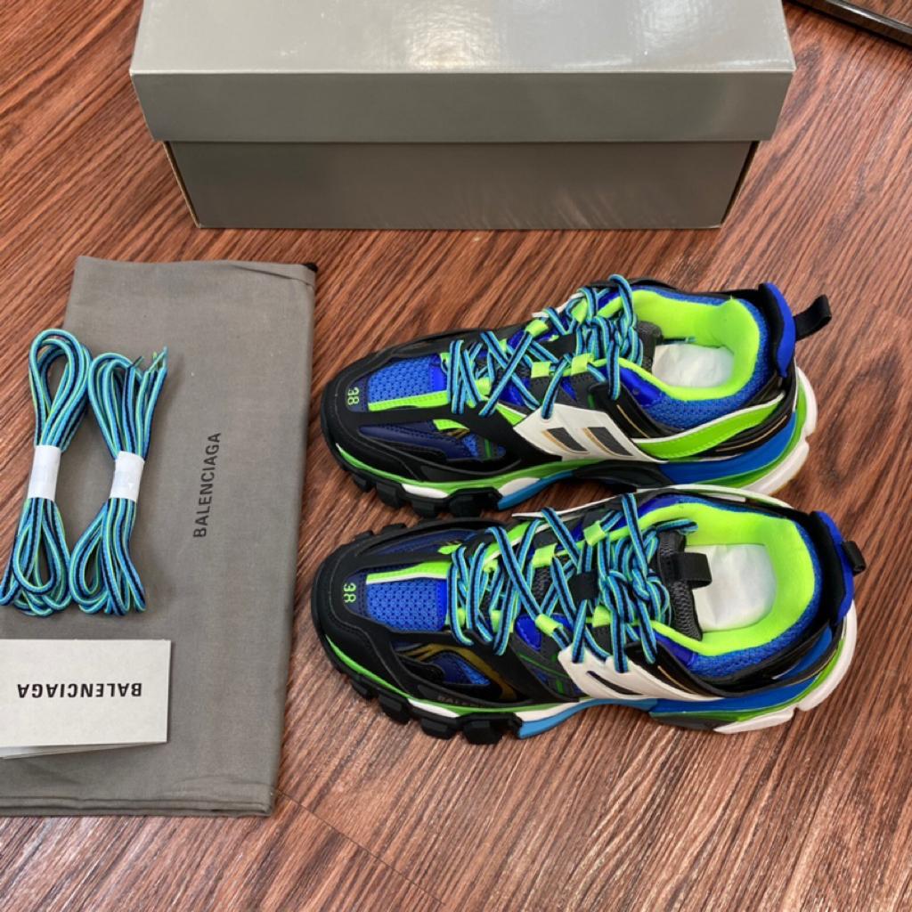 Balenciaga Track Green White Blue - vstockx