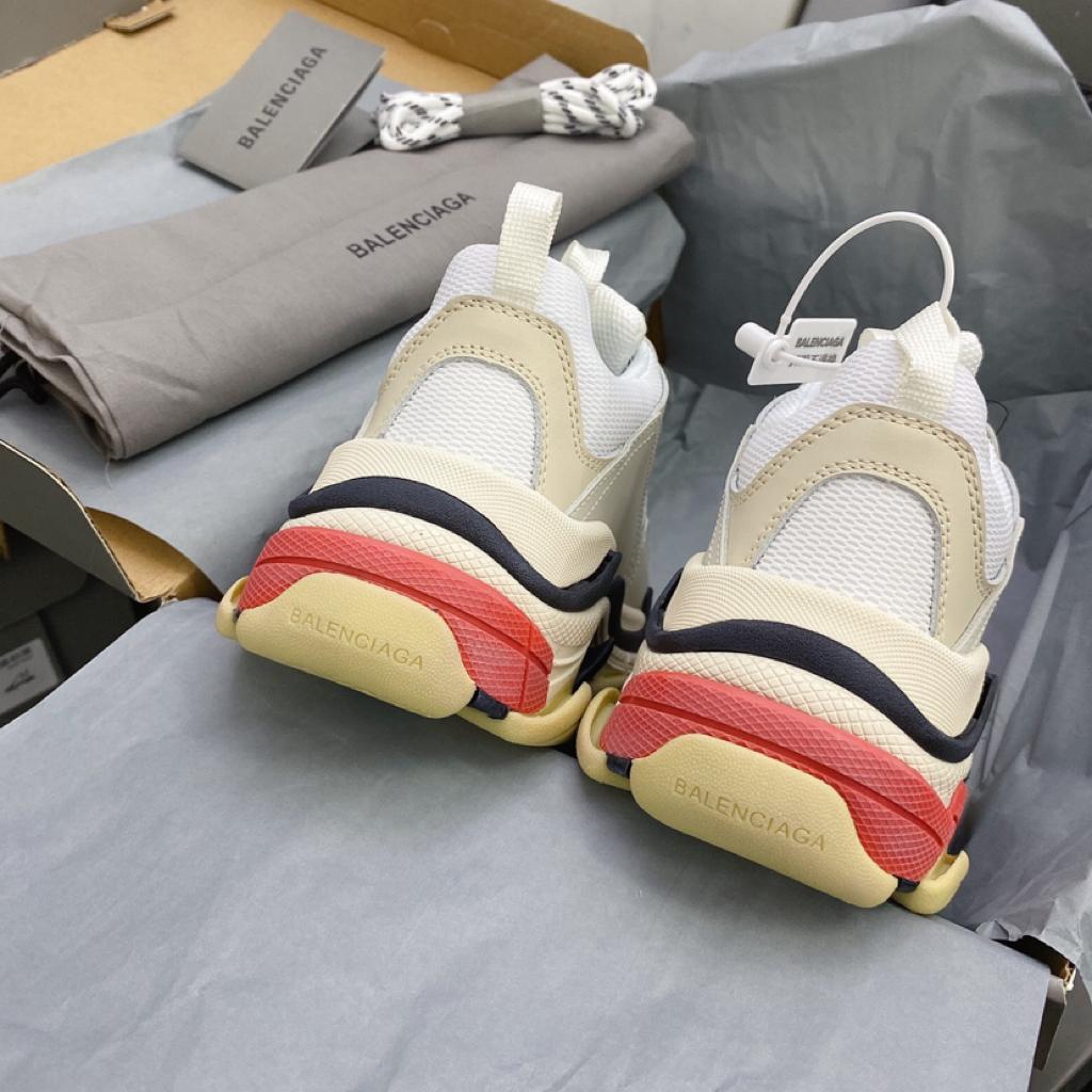 Balenciaga Triple S White Black Red - vstockx