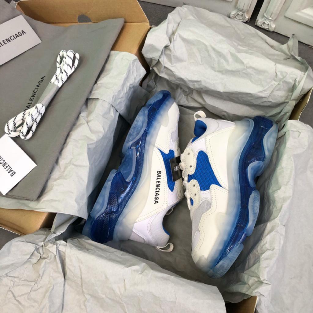Balenciaga Triple S White Blue - vstockx