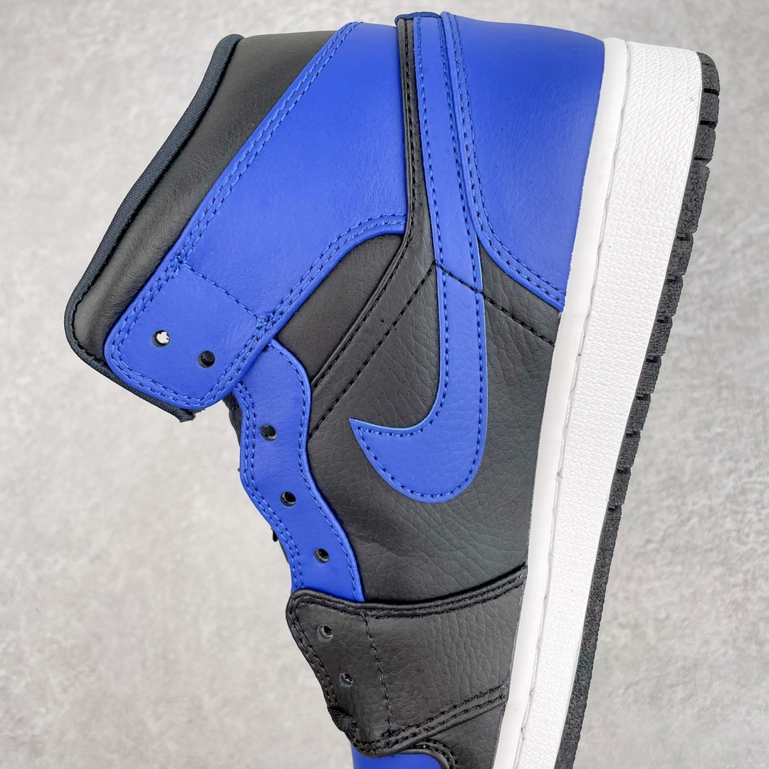 Jordan 1 Mid Hyper Royal Tumbled Leather - vstockx