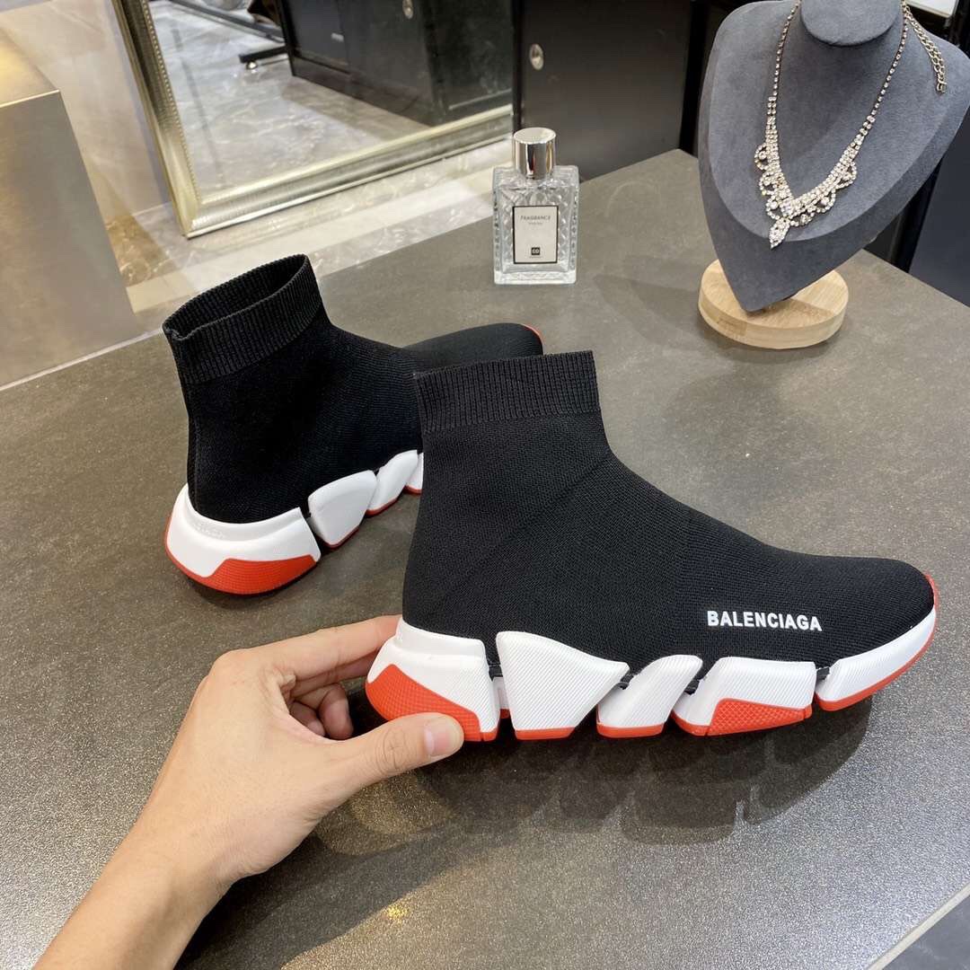 Balenciaga Speed 2.0 Bicolor Transparent Red Sole (W) - vstockx