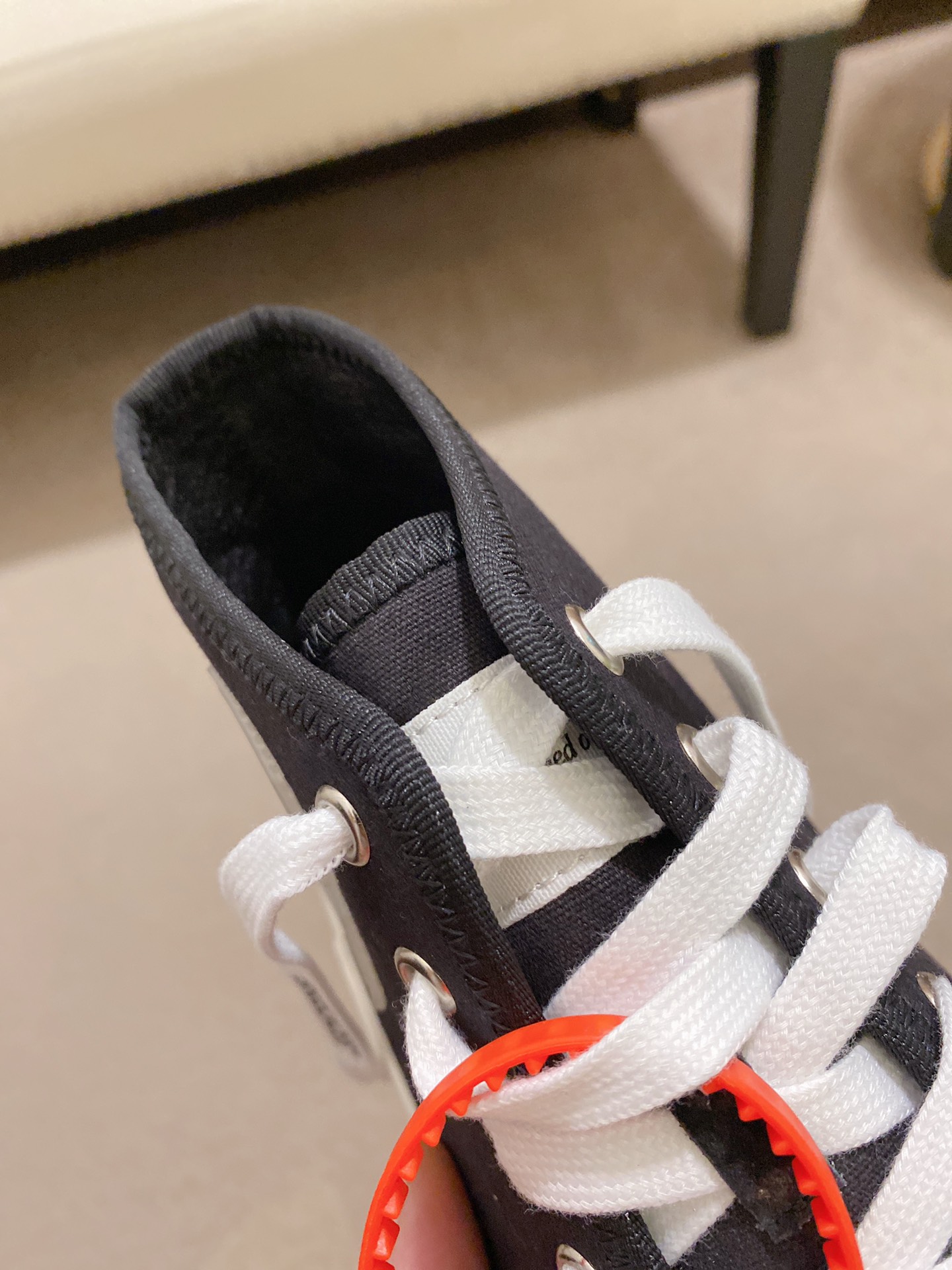 OFF-WHITE Vulcanized Hi Black Striped - vstockx