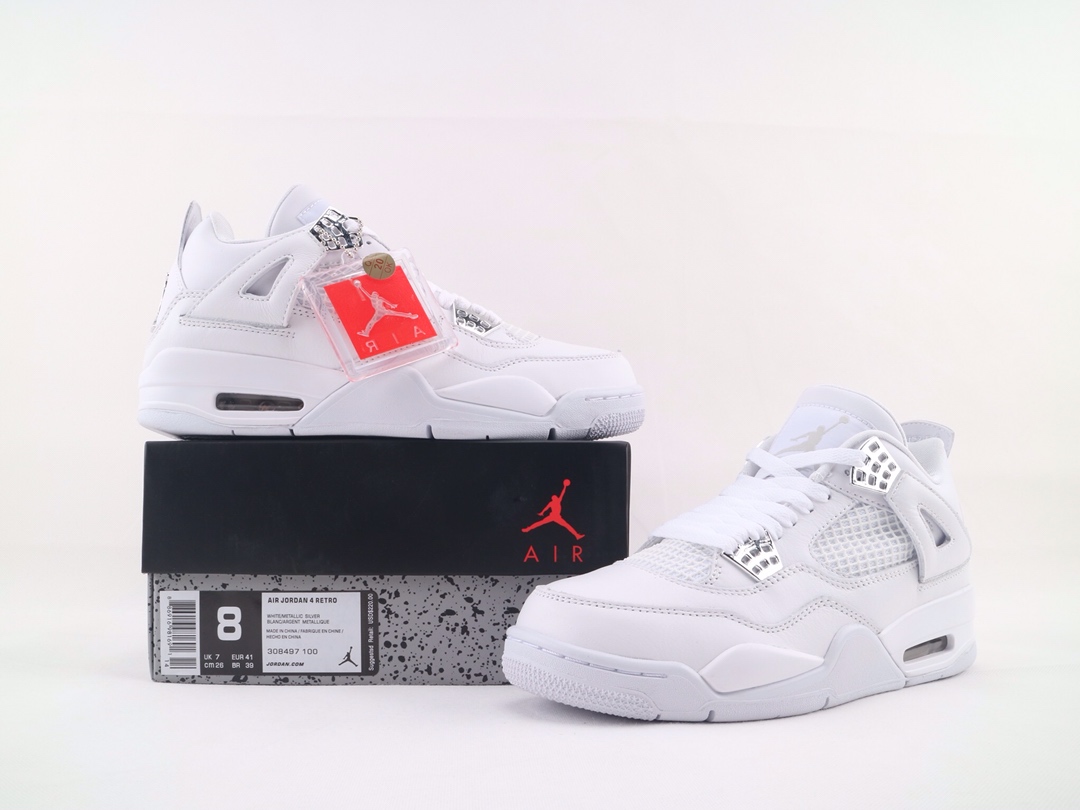 Jordan 4 Retro Silver Anniversary - vstockx
