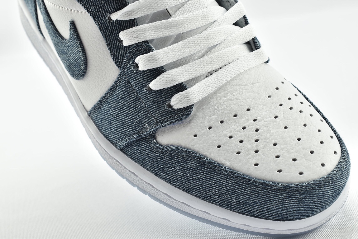 Jordan 1 Retro Low Canvas White Denim (W) - vstockx