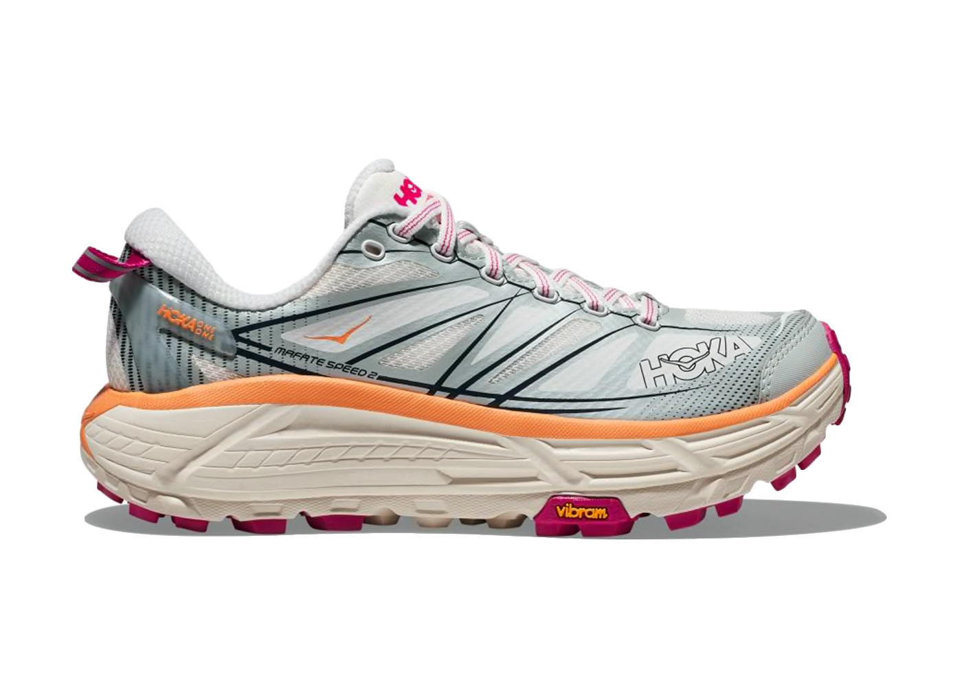 Hoka One One Mafate Speed 2 White Ice Flow - vstockx