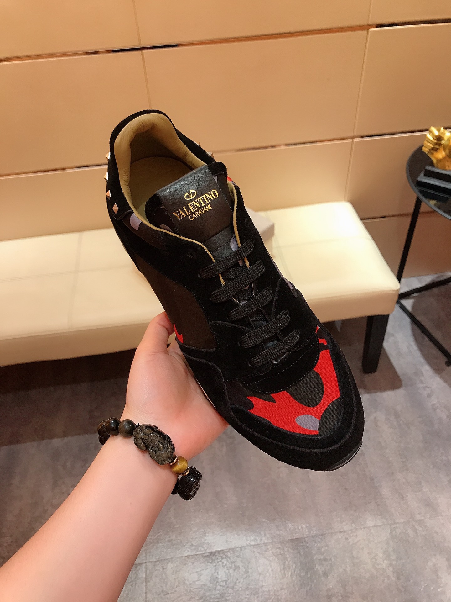 Valentino Garavani Rockrunner camouflage-print sneakers 22 - vstockx