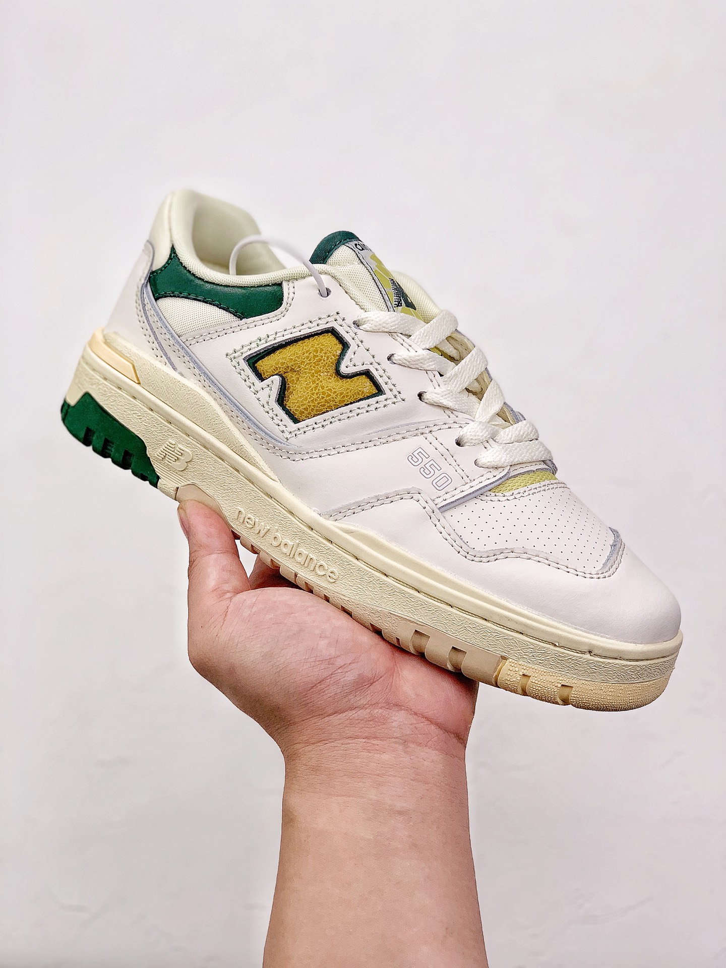 New Balance 550 Aime Leon Dore Natural Green - vstockx