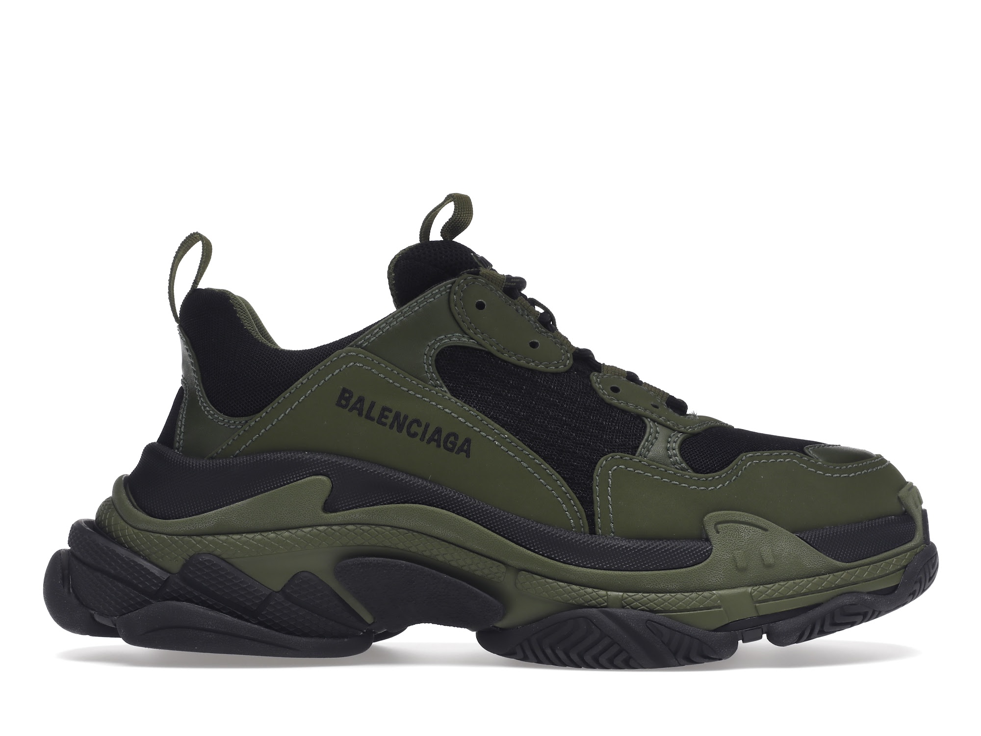 Balenciaga Triple S Dark Green Black - vstockx
