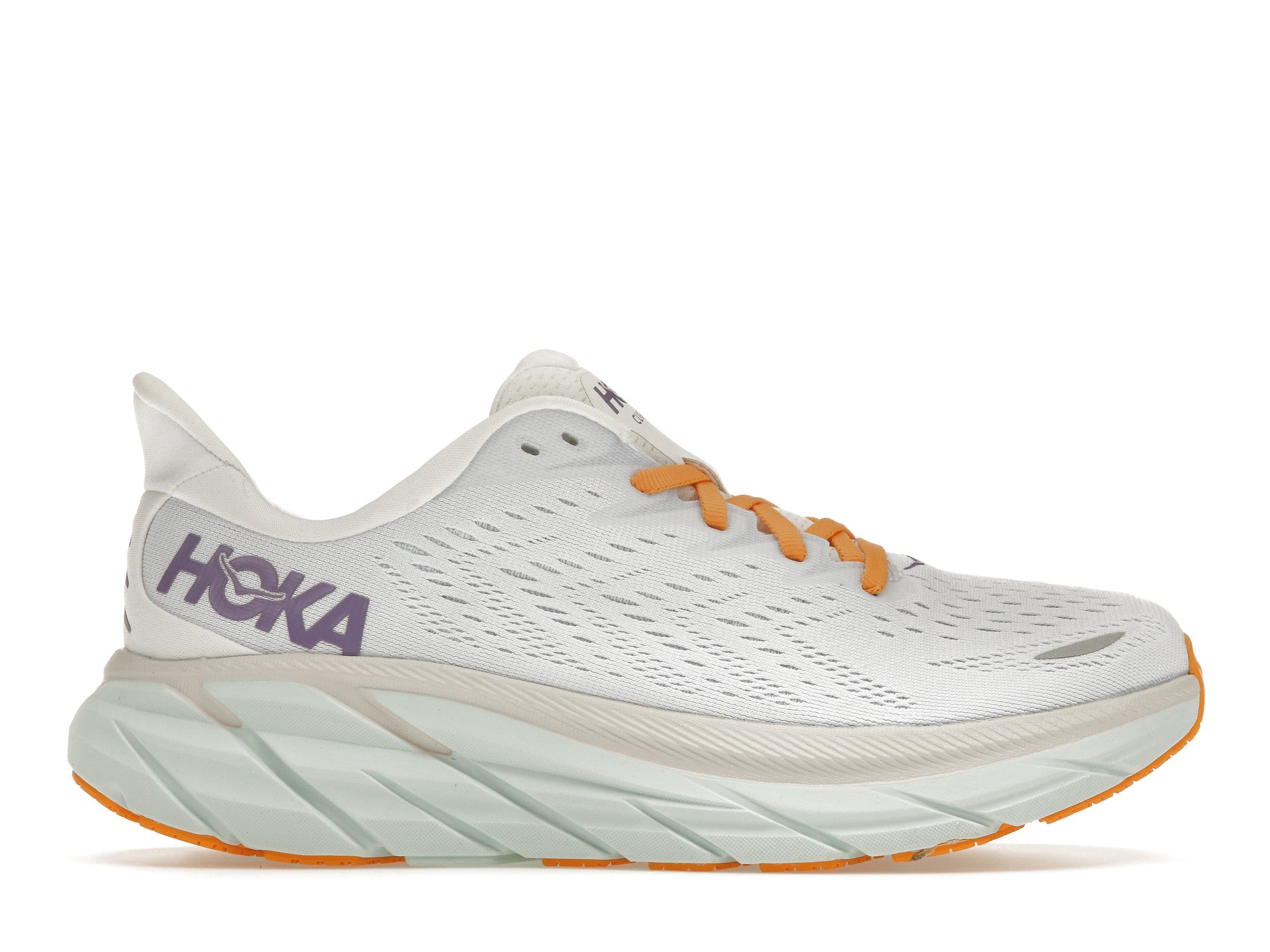 Hoka One One Clifton 8 Blanc De Blanc Purple Seafoam (Women's) - vstockx