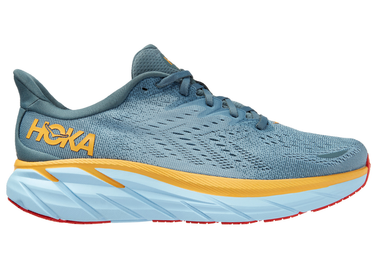 Hoka One One Clifton 8 Goblin Blue Mountain Spring - vstockx