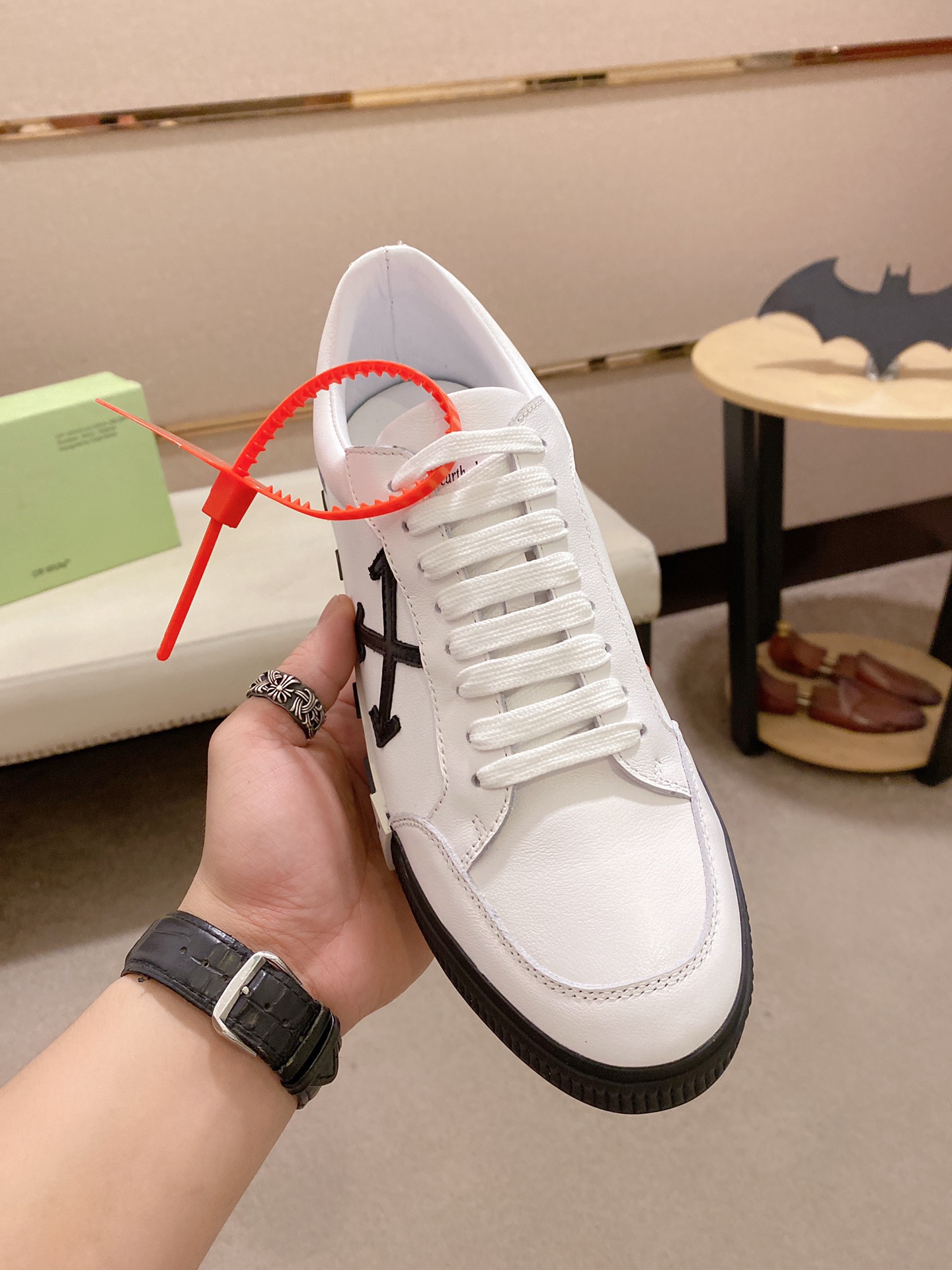 Off-White Low Vulc White Black AW20 - vstockx