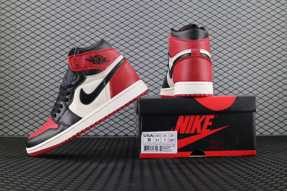 Jordan 1 Retro High Bred Toe - vstockx