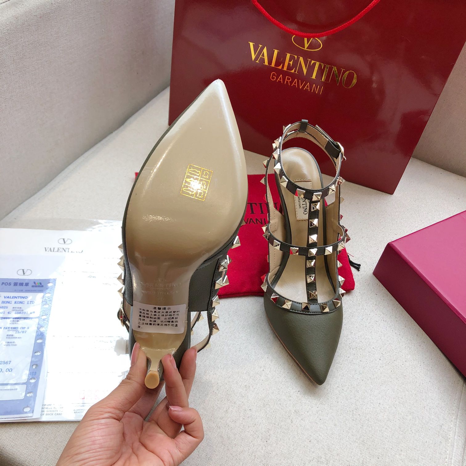 Valentino Garavani Roman Stud 65mm sandals Women 5 - vstockx