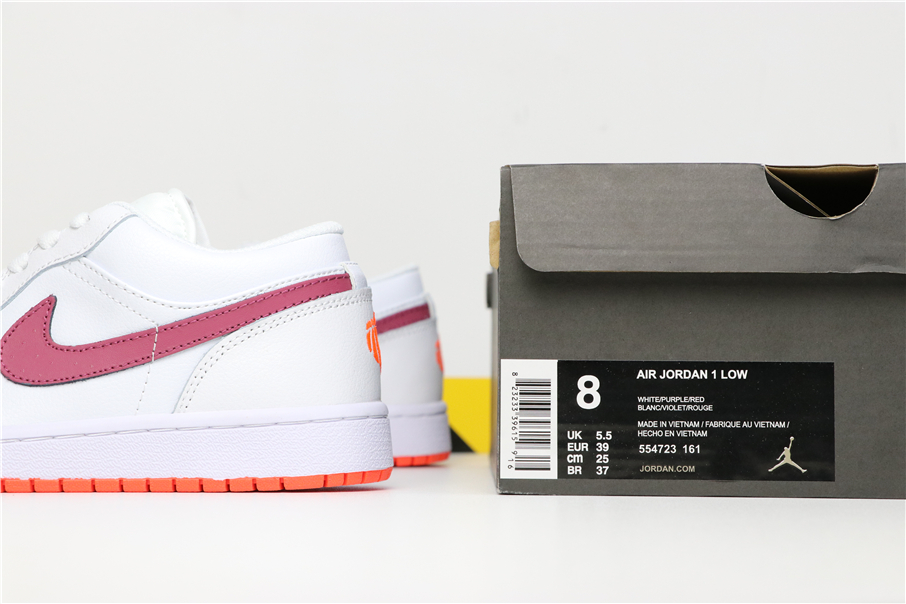 Jordan 1 Low White True Berry (GS) - vstockx
