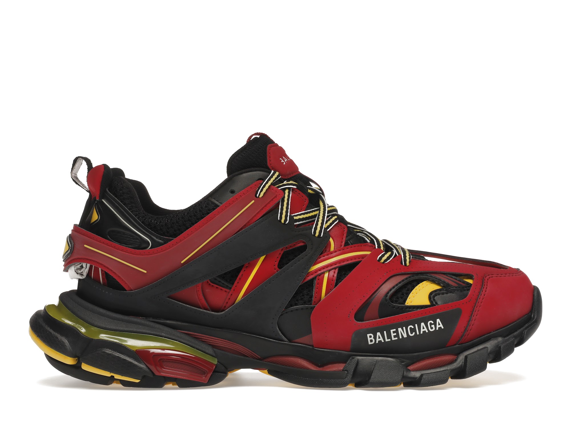 Balenciaga Track Trainers Burgundy Black - vstockx