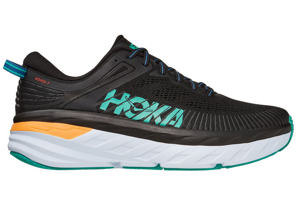 Hoka One One Bondi 7 Black Atlantis - vstockx