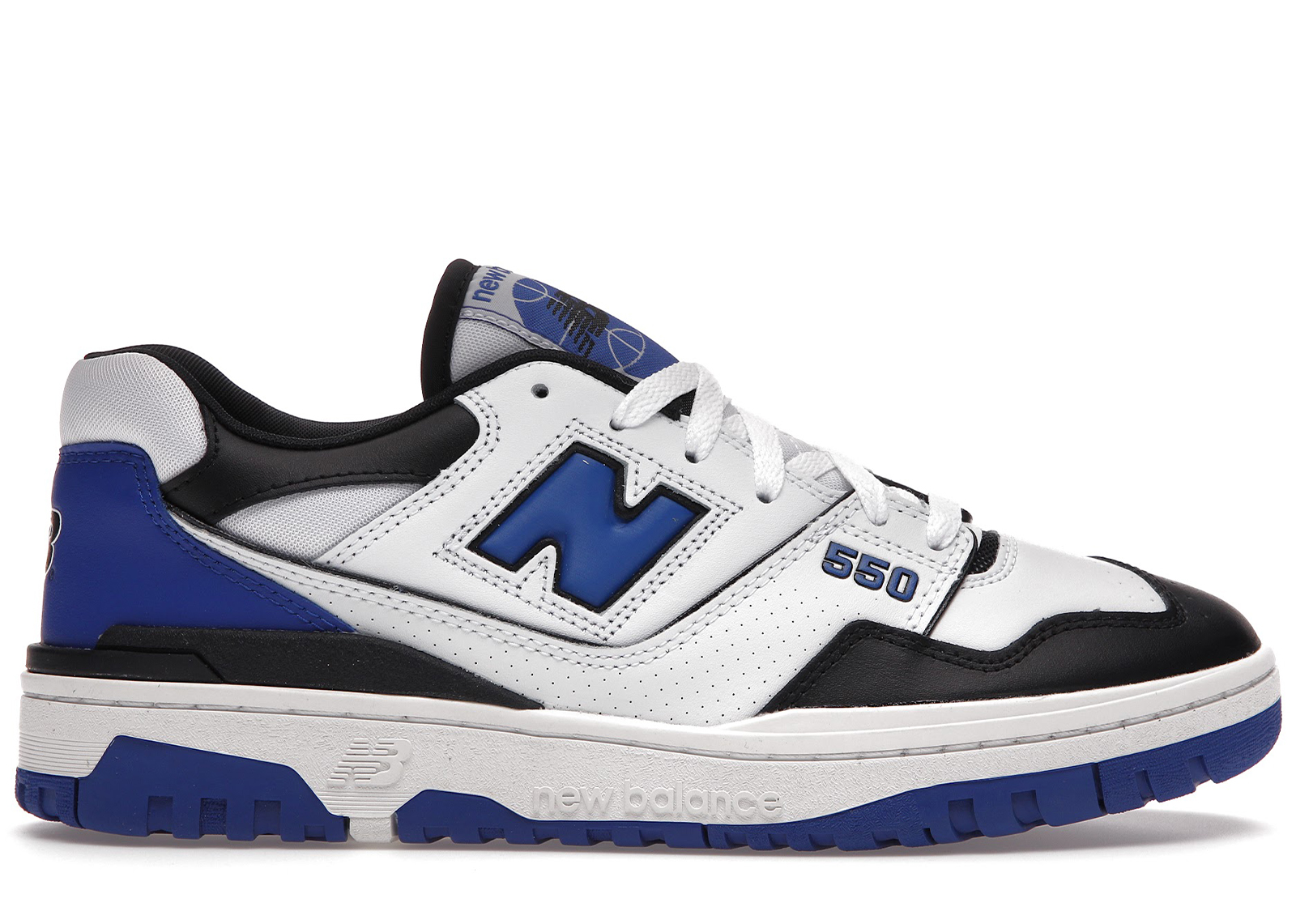 New Balance 550 White Royal Black - vstockx