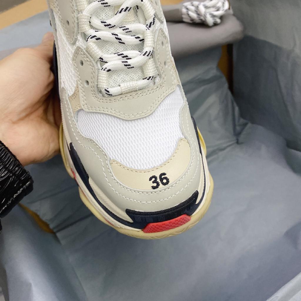 Balenciaga Triple S White Black Red - vstockx