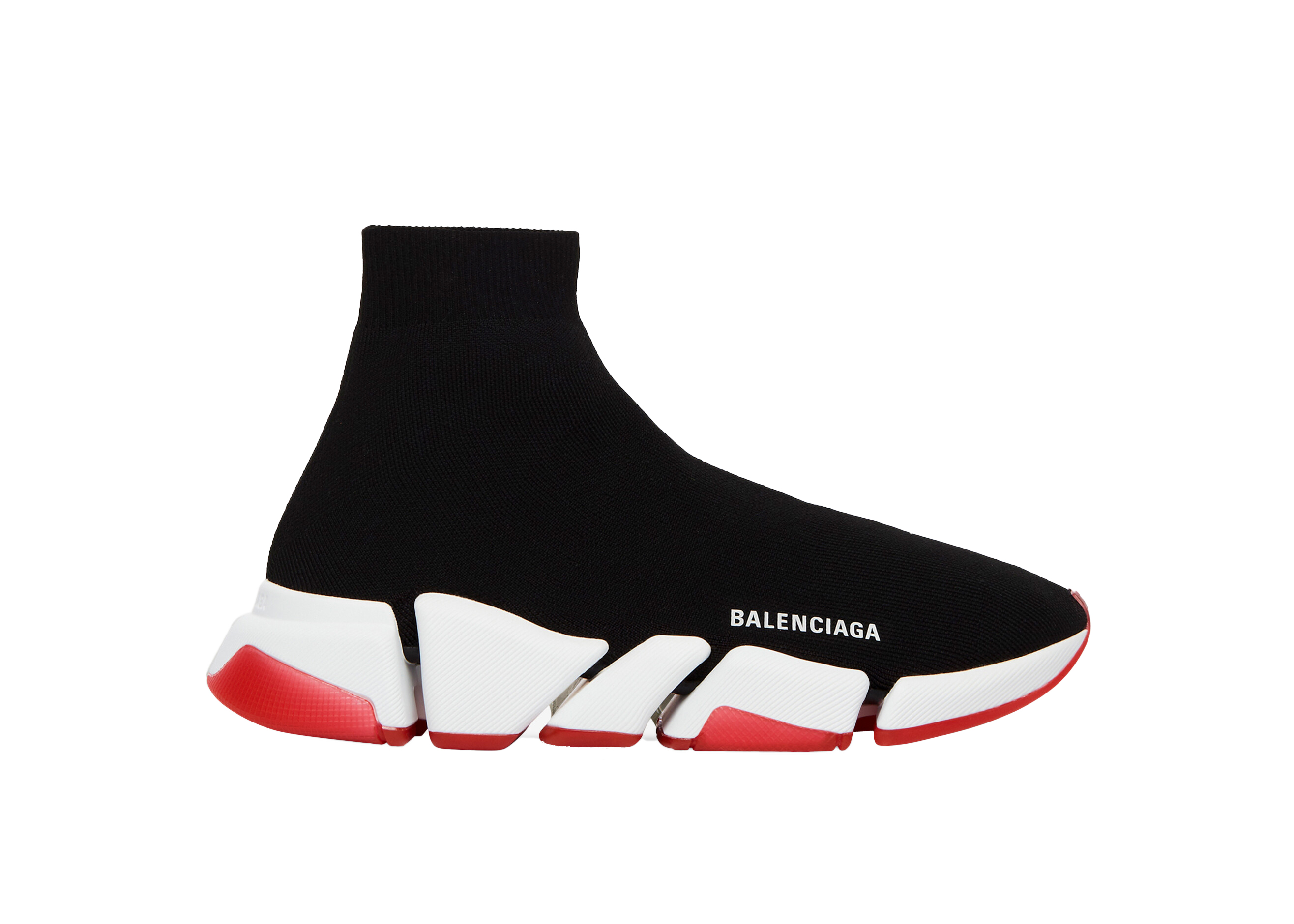 Balenciaga Speed 2.0 Bicolor Transparent Red Sole (W) - vstockx