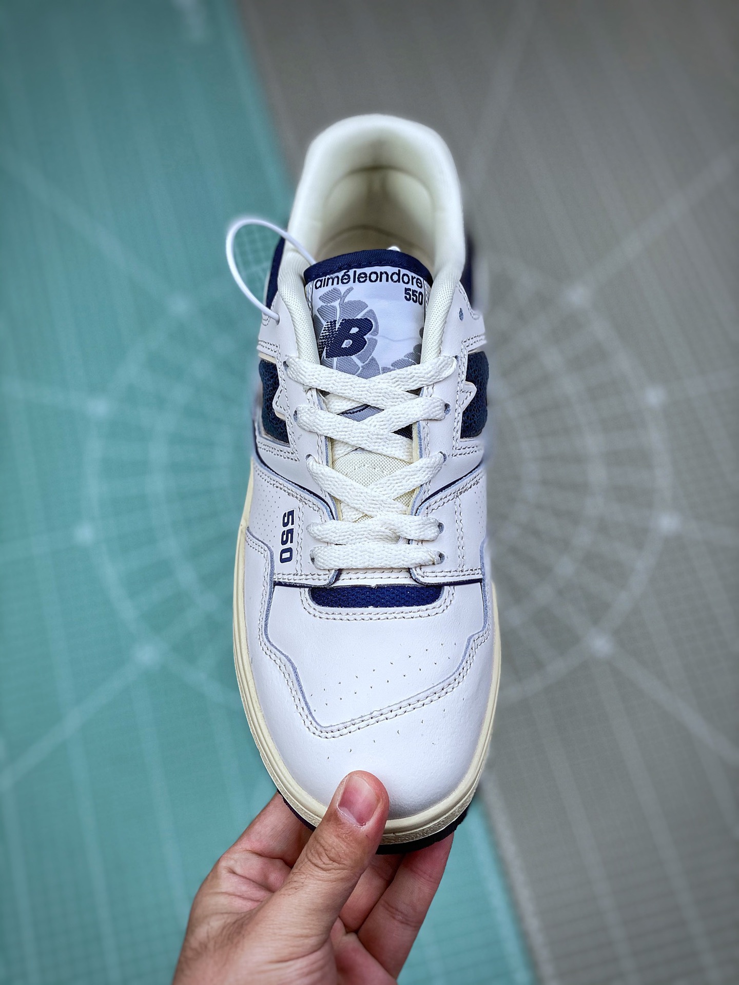 New Balance 550 Aime Leon Dore White Navy - vstockx
