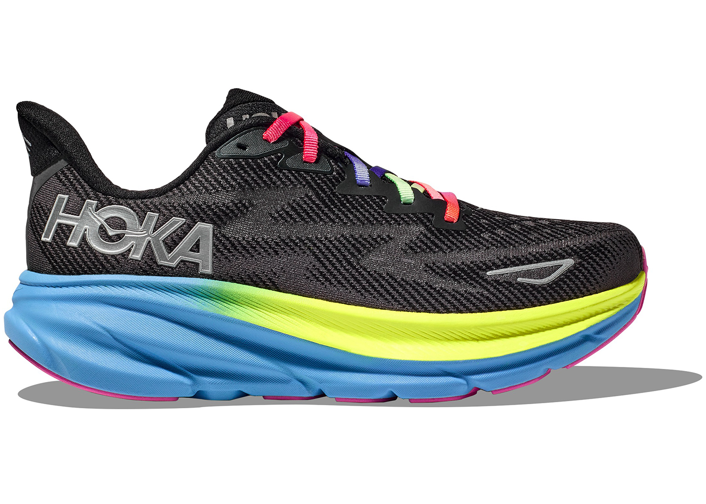 Hoka One One Clifton 9 Black All Aboard Multi-Color (Women's) - vstockx