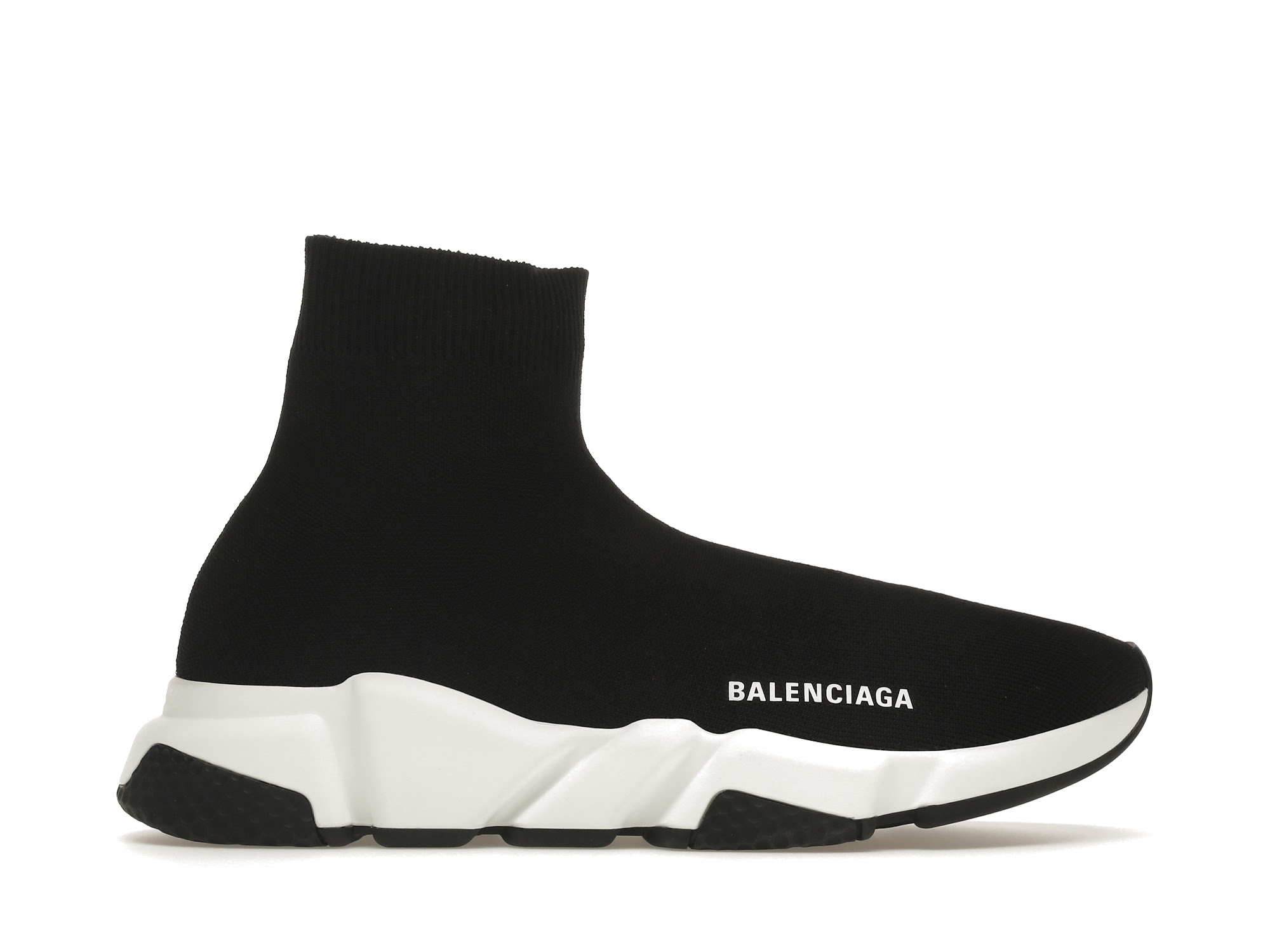 Balenciaga Speed Trainer Black White (2021) - vstockx